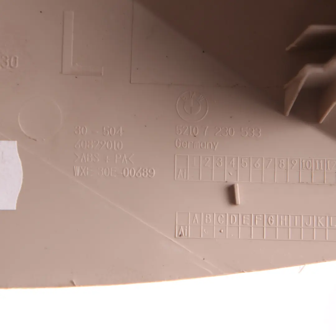 Housse de siège avant BMW F10 F11 Trim Outer Front Left Oyster 7230533 pour à propos du numéro de pièce 9168217 Housse de siège avant BMW F10 F11 Trim Outer Front Left Oyster 7230533 - SKU 9168217 - Numéro de pièce 9168217