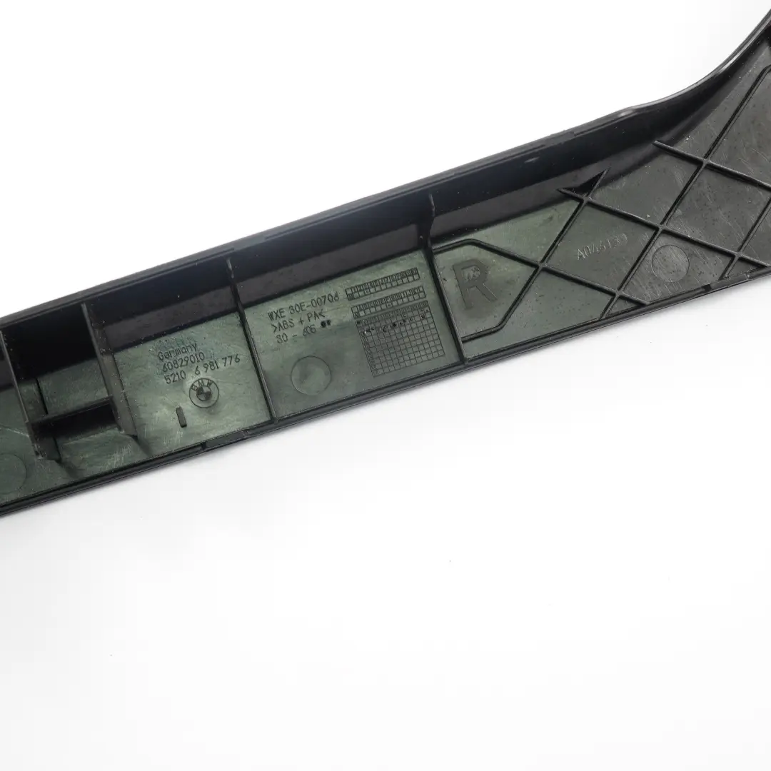 BMW F01 F10 Blende Abdeckung Sitz Aussen Oberschiene Rechts Sitz Vorn - SKU 9168252 - Teilenummer 9168252