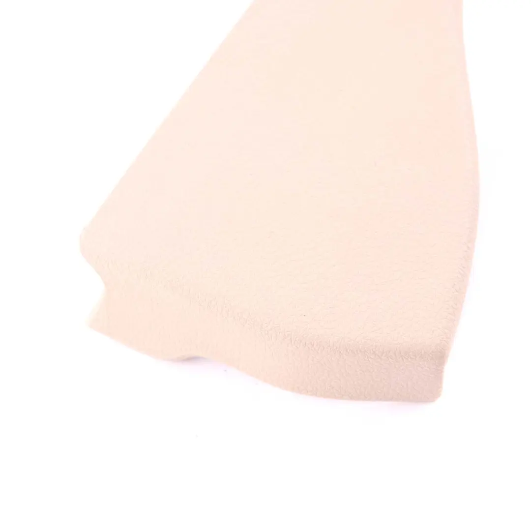 Finisher Upper Rail Exterior Left N/S Oyster to BMW F01 F10 F11 Cover Seat with Part number 9168257 BMW F01 F10 F11 Cover Seat Finisher Upper Rail Exterior Left N/S Oyster - SKU 9168257 - Part number 9168257