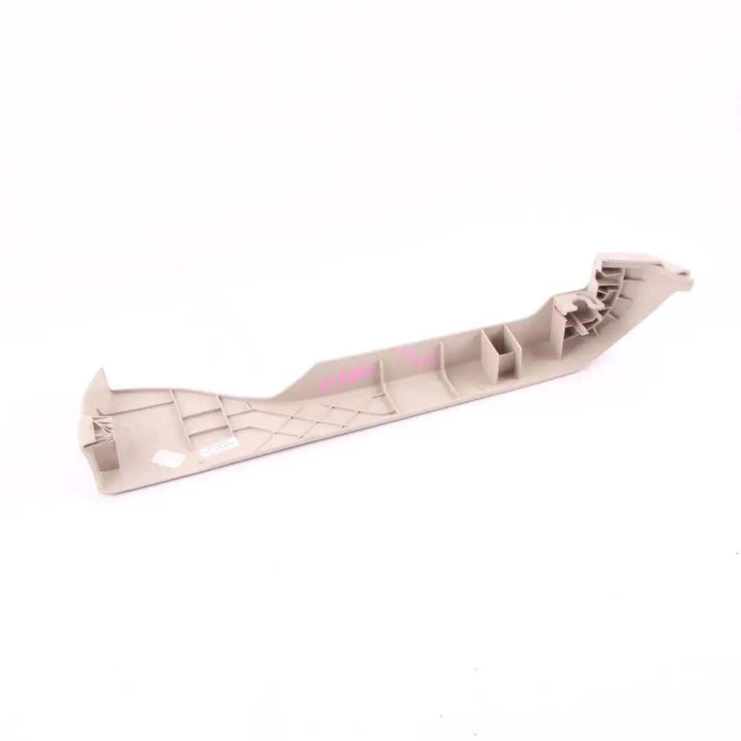 Finisher Upper Rail Exterior Left N/S Oyster to BMW F01 F10 F11 Cover Seat with Part number 9168257 BMW F01 F10 F11 Cover Seat Finisher Upper Rail Exterior Left N/S Oyster - SKU 9168257 - Part number 9168257