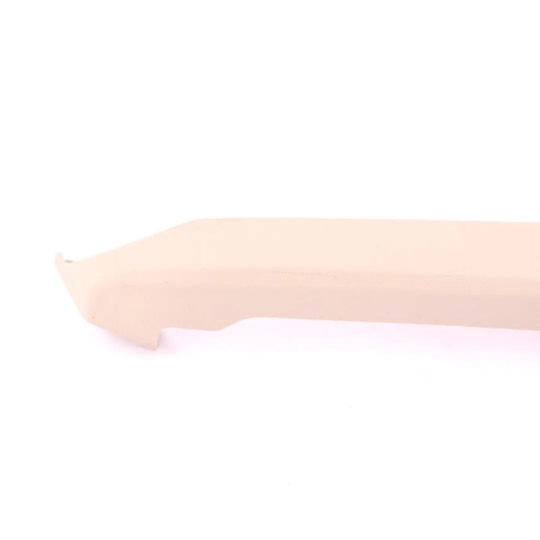 Finisher Upper Rail Exterior Right O/S Oyster to BMW F01 F10 F11 Cover Seat with Part number 9168258 BMW F01 F10 F11 Cover Seat Finisher Upper Rail Exterior Right O/S Oyster - SKU 9168258 - Part number 9168258