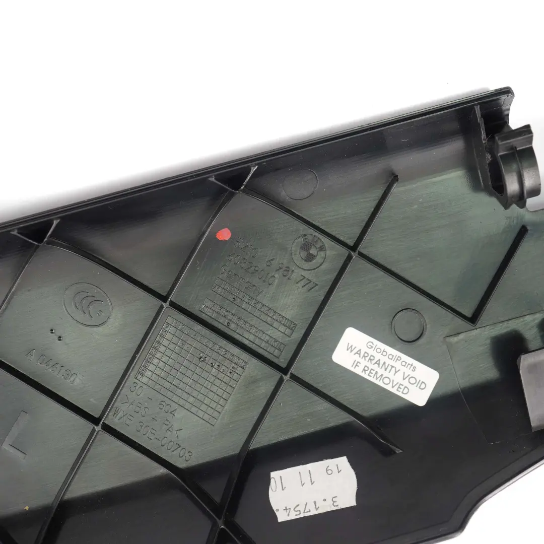  Funda Asiento DelanteroBMW F01 F10 F11 LCI Finisher Upper Rail Trim Left 6981777 - SKU 9168265 - Número de pieza 9168265
