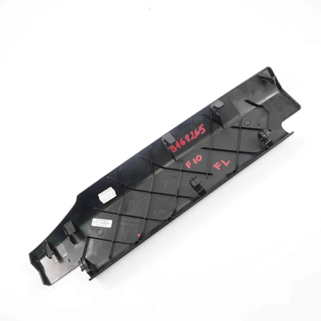 BMW F01 F10 LCI Osłona Obudowa Szyny Fotela Lewego Lewy Przód - SKU 9168265 - Numer Części 9168265