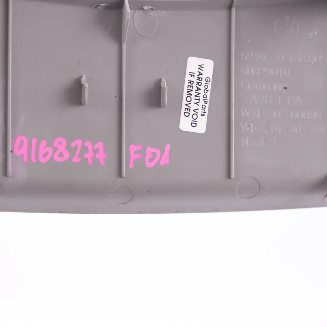 Housse siège avant Support Trim Panel Top Everest Grey 9166805 pour BMW F01 F10 F11 à propos du numéro de pièce 9168277 BMW F01 F10 F11 Housse siège avant Support Trim Panel Top Everest Grey 9166805 - SKU 9168277 - Numéro de pièce 9168277