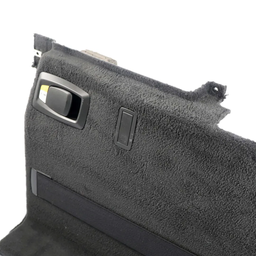 Pannello BMW F11 Touring Boot Trunk Sinistra Copertura Laterale Nero per con numero di parte 9168495 Pannello BMW F11 Touring Boot Trunk Sinistra Copertura Laterale Nero - SKU 9168495-1 - Numero di parte 9168495