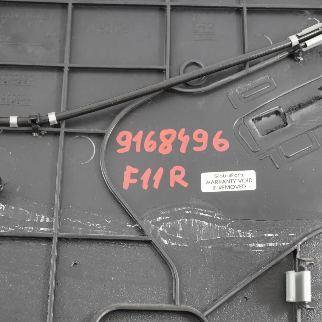  Trim Panel BMW F11 Touring Boot Trunk Right O/S Lateral Cover Black - SKU 9168496-1 - Part number 9168496
