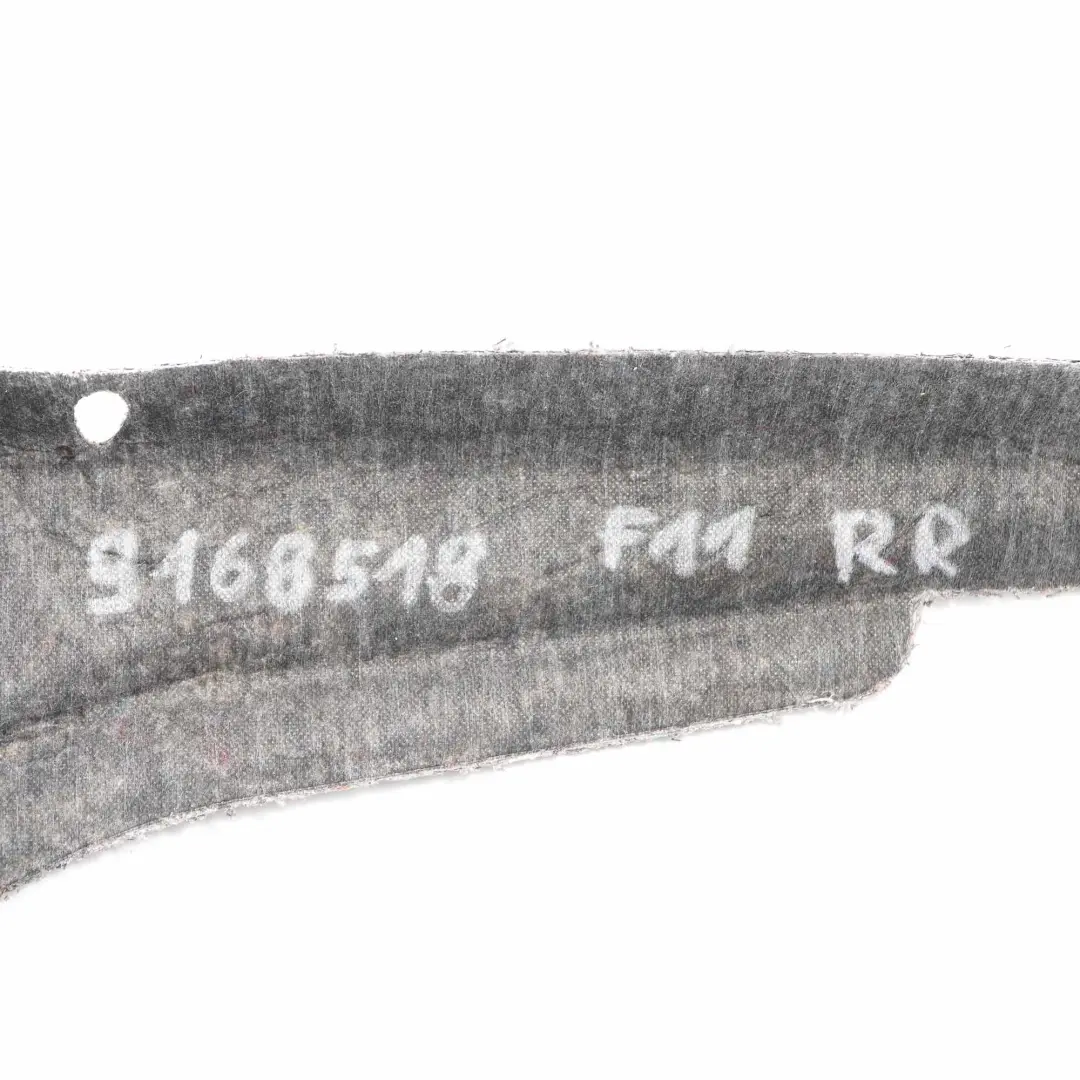 BMW F11 Touring Seitenverkleidung Hinten Rechts Isolierung Abdeckplatte - SKU 9168518 - Teilenummer 9168518