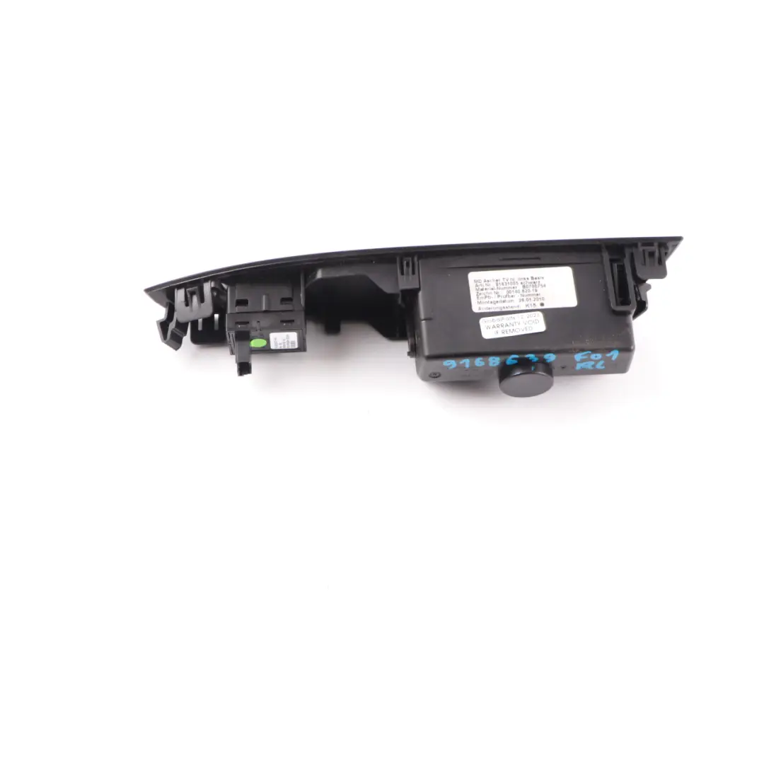 Window Switch Rear Left N/S Door Card Trim Ashtray Tray Black to BMW F01 with Part number 9168639 BMW F01 Window Switch Rear Left N/S Door Card Trim Ashtray Tray Black - SKU 9168639 - Part number 9168639