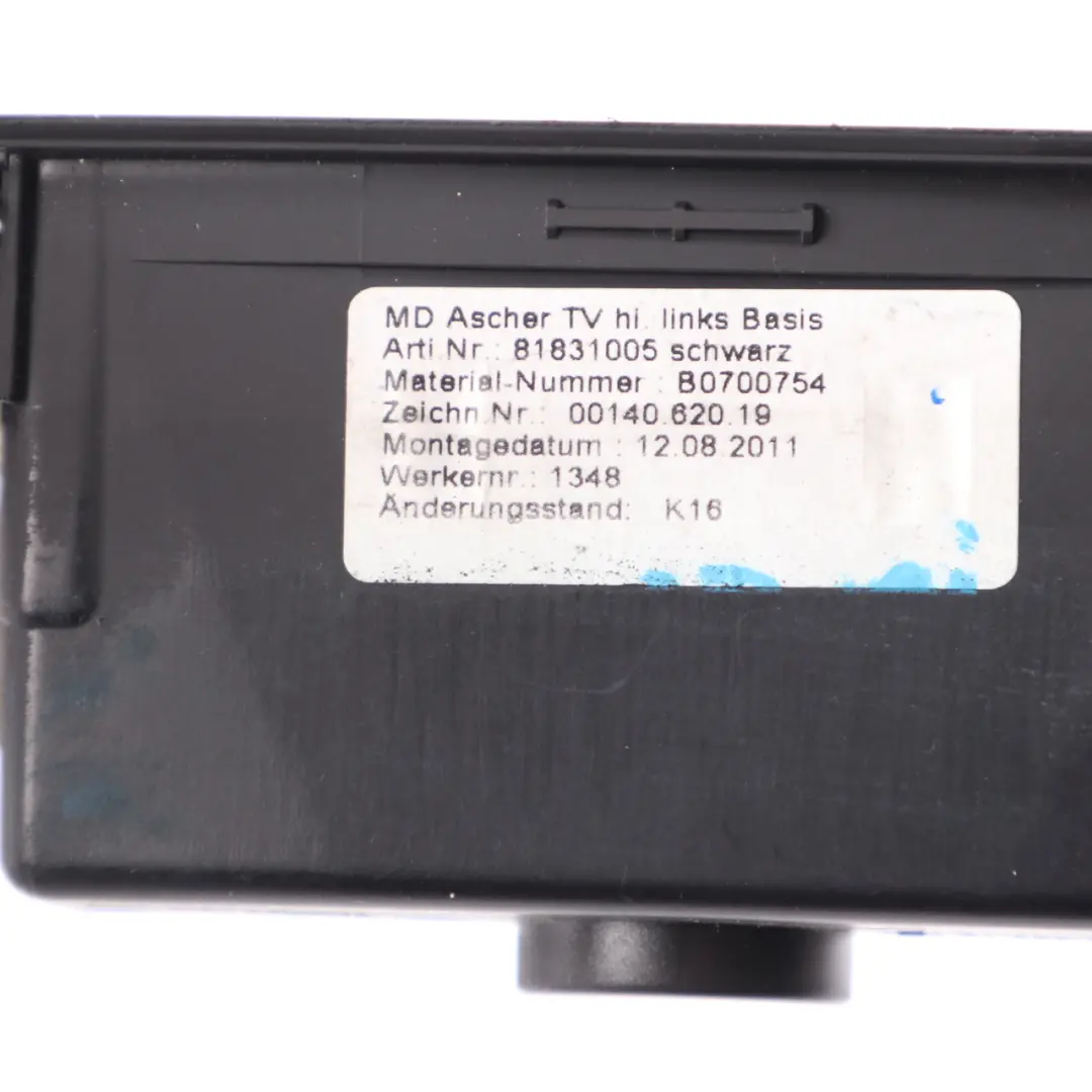BMW F01 F02 Window Switch Rear Left N/S Door Card Trim Ashtray Black - SKU 9168643-1 - Part number 9168643