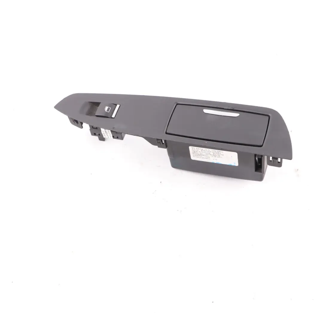 Window Switch Rear Left N/S Door Card Trim Ashtray Black to BMW F01 F02 with Part number 9168643 BMW F01 F02 Window Switch Rear Left N/S Door Card Trim Ashtray Black - SKU 9168643-1 - Part number 9168643