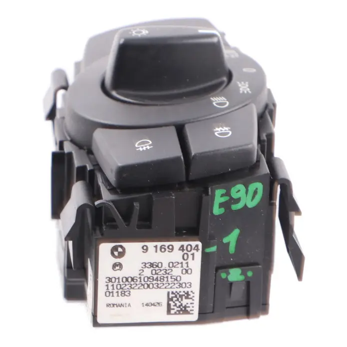BMW 1 3 Series E82 E88 E90N E91N LCI Light Control Element Switch Panel - SKU 9169404-1 - Part number 9169404