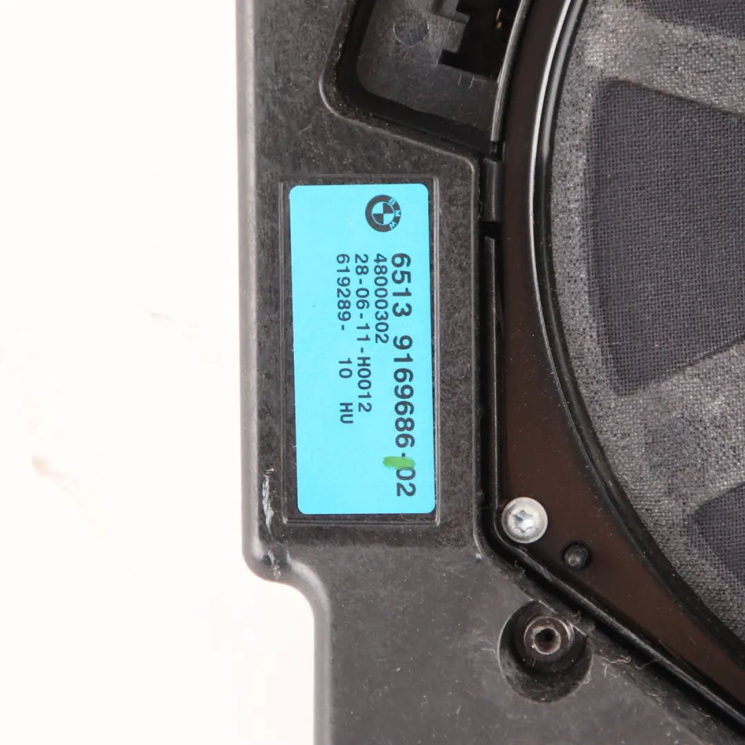 Haut-parleur central Avant droite HiFi Caisson de basse pour BMW F10 F11 F13 à propos du numéro de pièce 9169686 BMW F10 F11 F13 Haut-parleur central Avant droite HiFi Caisson de basse - SKU 9169686 - Numéro de pièce 9169686