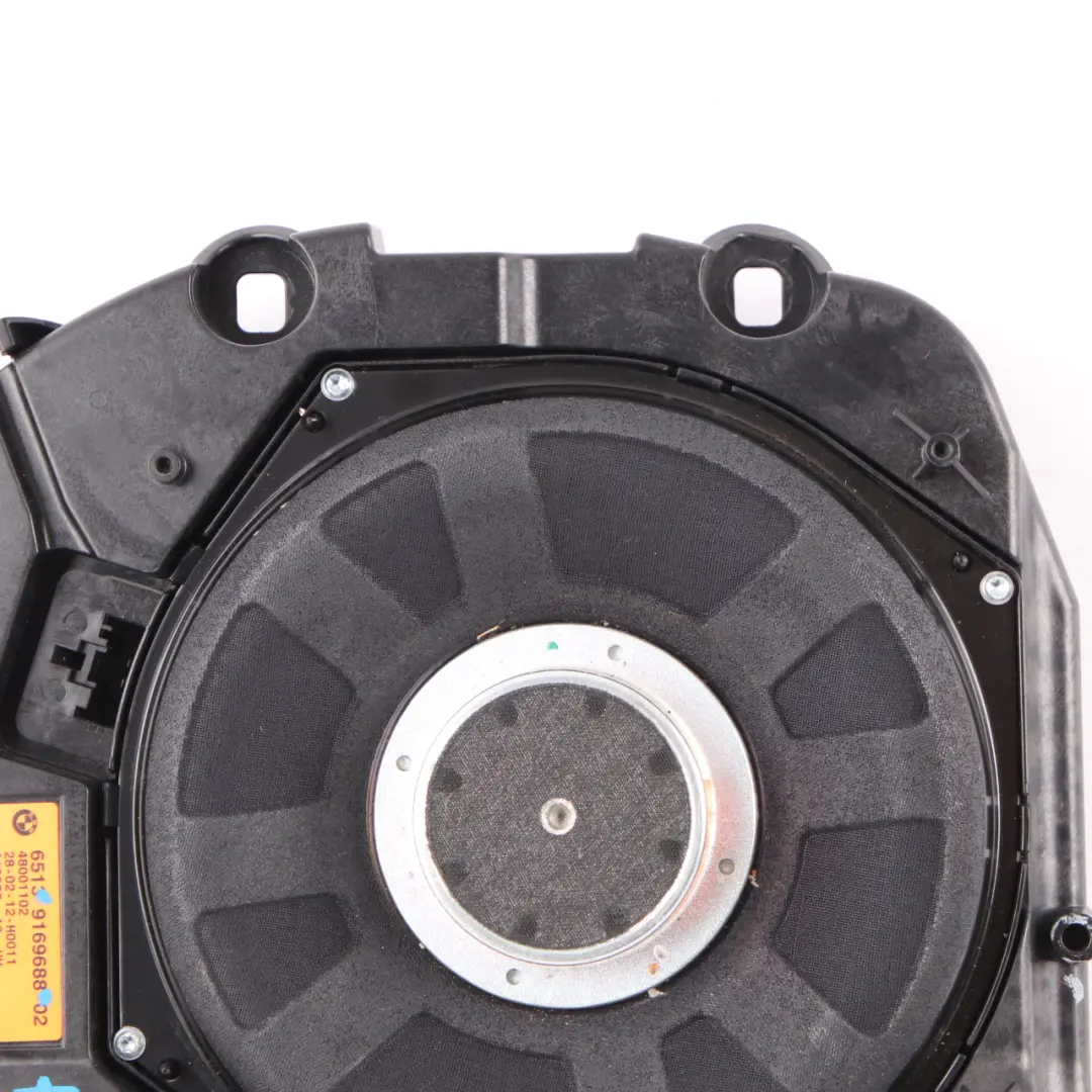 Altoparlante centrale BMW F10 F11 destro HiFi Subwoofer Bass Harman Kardon per con numero di parte 9169688 Altoparlante centrale BMW F10 F11 destro HiFi Subwoofer Bass Harman Kardon - SKU 9169688 - Numero di parte 9169688