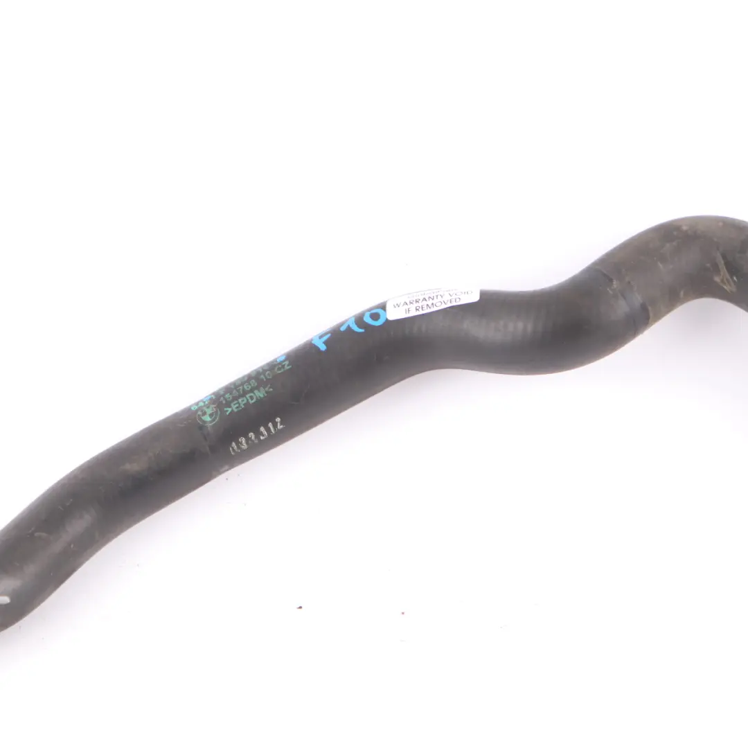 BMW F01 F10 F11 F13 Return Hose Coolant Cooling Pipe Auxiliary Heater - SKU 9169918 - Part number 9169918