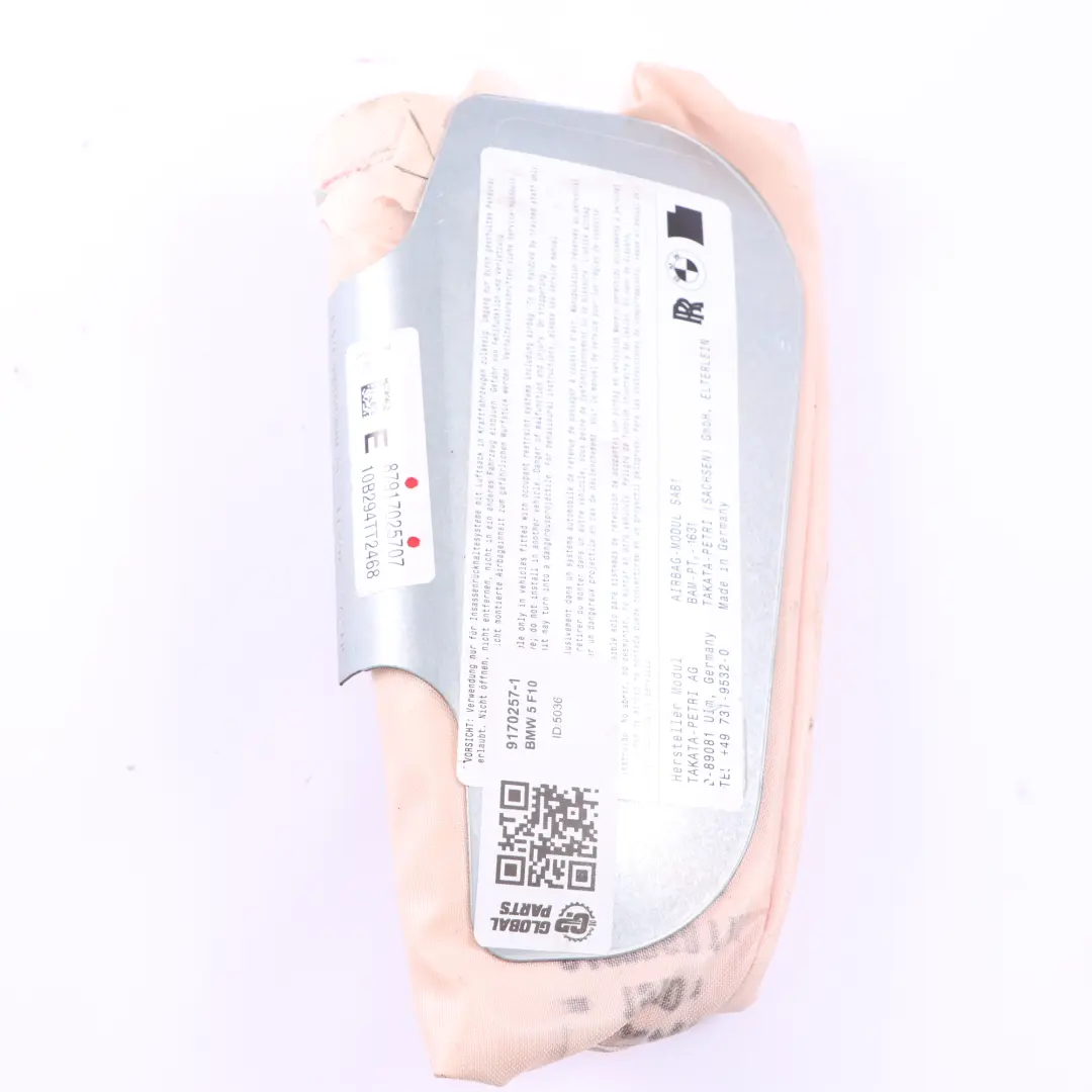 BMW F10 F11 Poduszka Fotela Lewy Przód Air Bag - SKU 9170257-1 - Numer Części 9170257