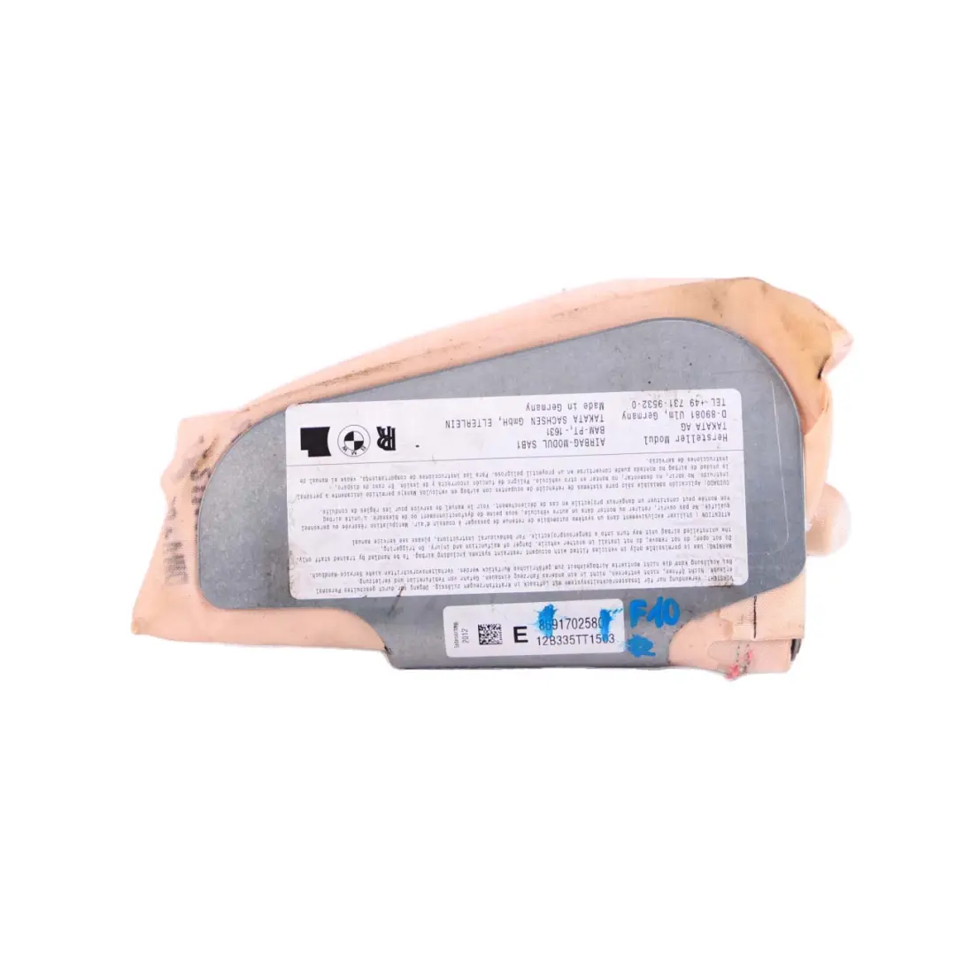 BMW F10 F11 Front Seat Air Module Side Right O/S - SKU 9170258 - Part number 9170258