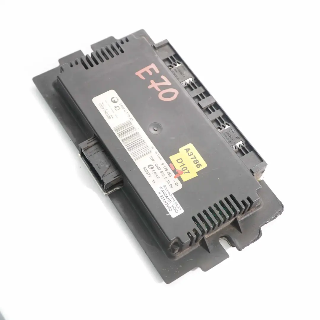 BMW X5 E70 Módulo control luces xenón Footwell ECU FRM II Lear - SKU 9170453-1 - Número de pieza 9170453