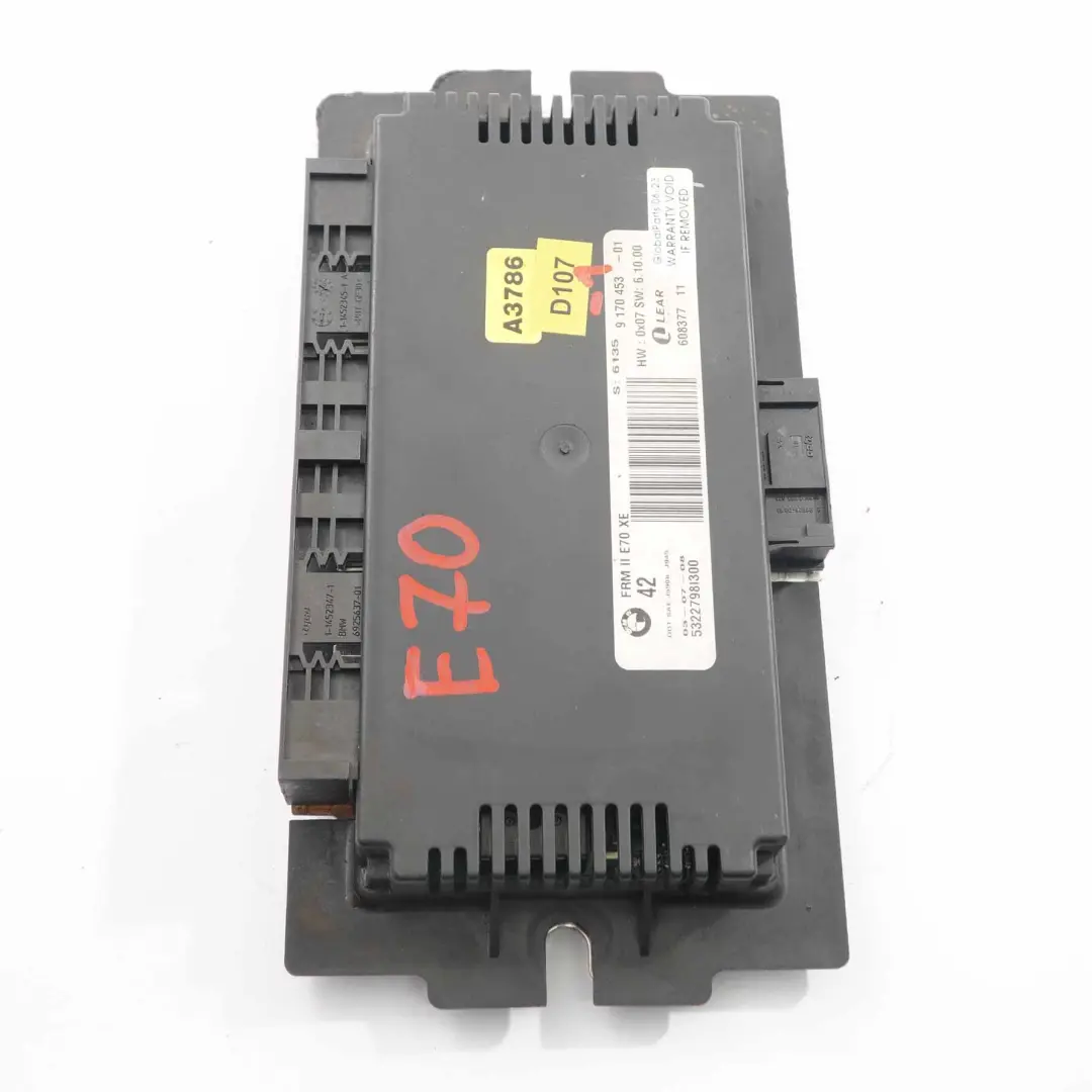 BMW X5 E70 Módulo control luces xenón Footwell ECU FRM II Lear - SKU 9170453-1 - Número de pieza 9170453