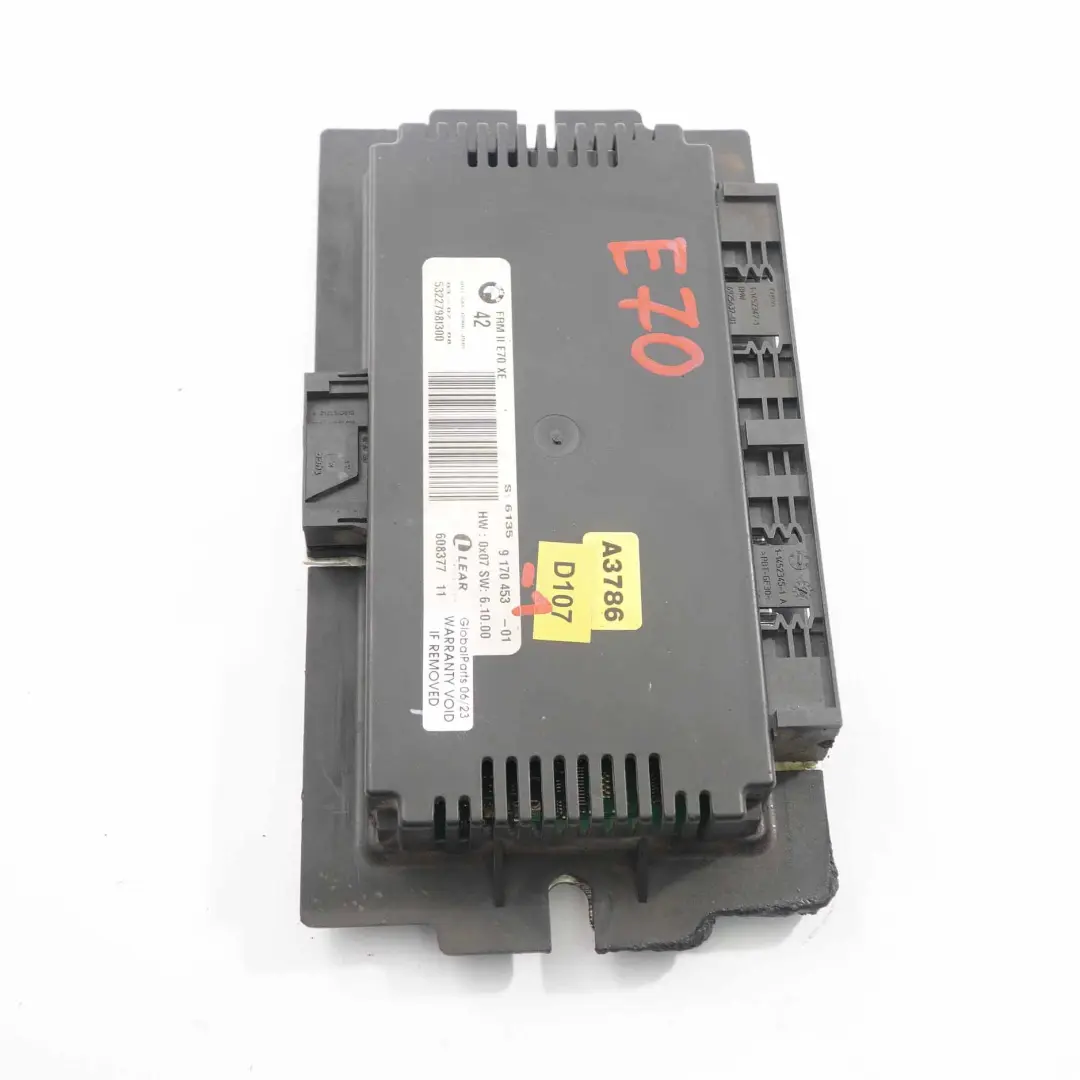 BMW X5 E70 Módulo control luces xenón Footwell ECU FRM II Lear - SKU 9170453-1 - Número de pieza 9170453