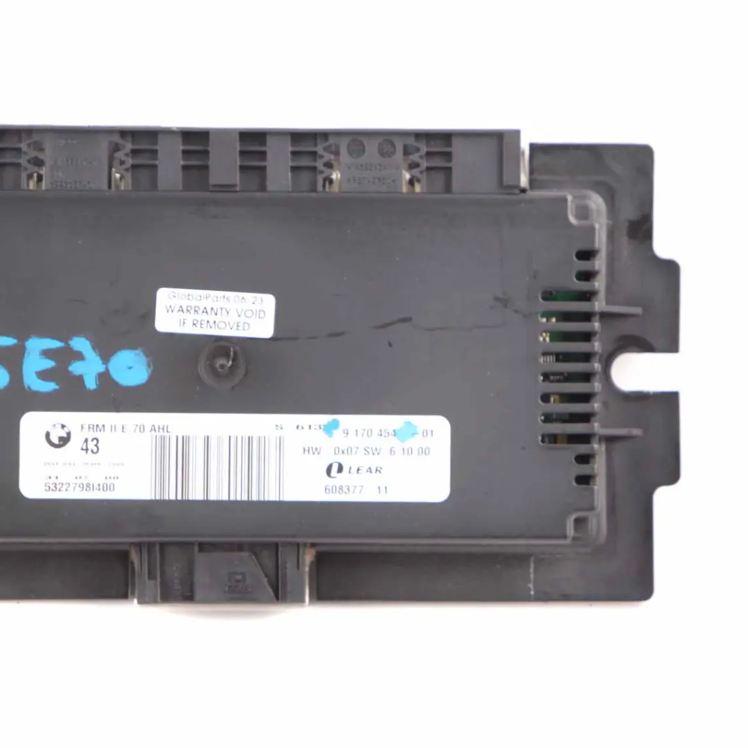 BMW X5 E70 Footwell ECU Light Control Unit Module FRM II Lear - SKU 9170454 - Part number 9170454