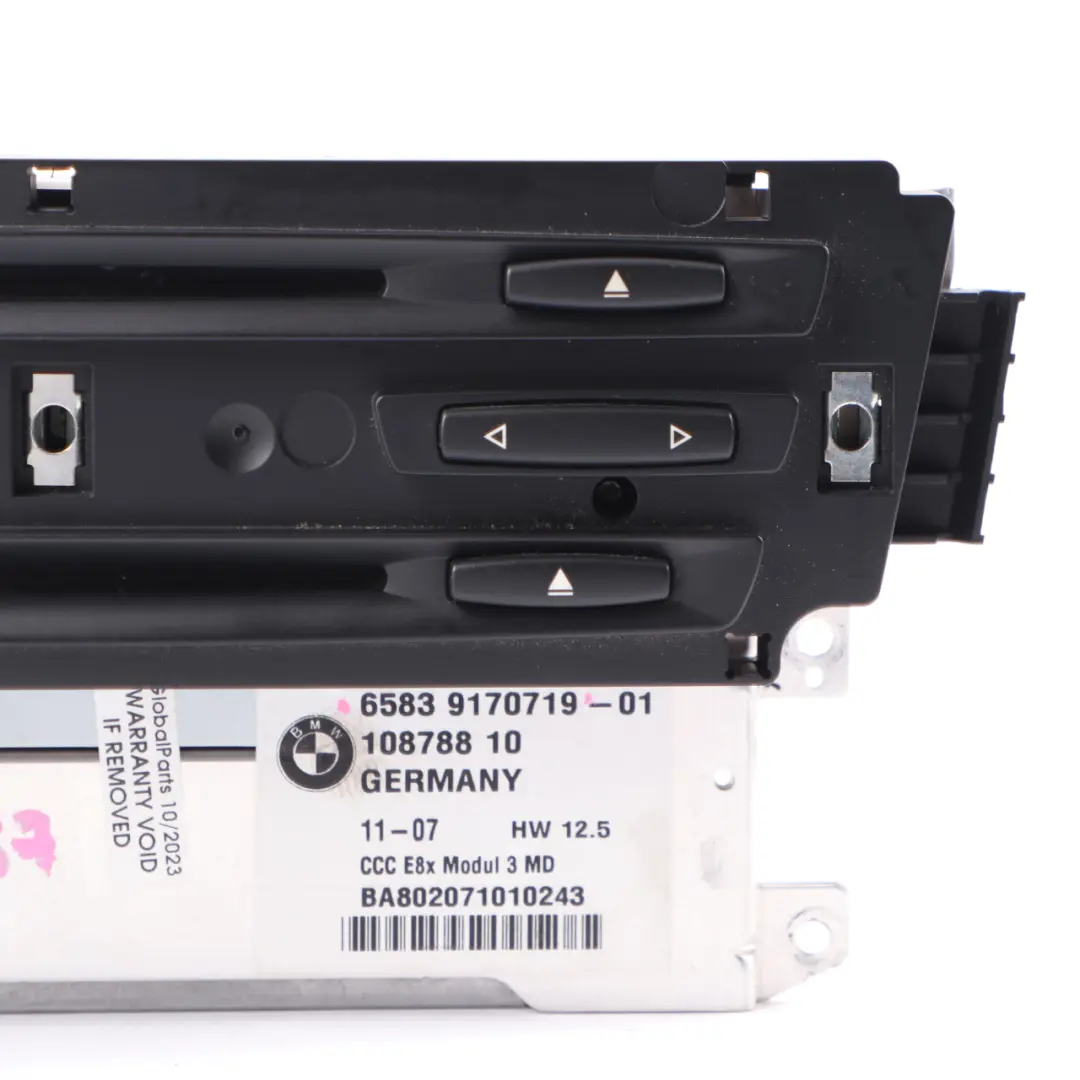 Navigation Head Unit BMW E87 E90 Professional CCC CD Player Controller to with Part number 9170719 Navigation Head Unit BMW E87 E90 Professional CCC CD Player Controller - SKU 9170719 - Part number 9170719