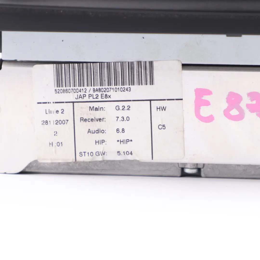 Navigation Head Unit BMW E87 E90 Professional CCC CD Player Controller to with Part number 9170719 Navigation Head Unit BMW E87 E90 Professional CCC CD Player Controller - SKU 9170719 - Part number 9170719