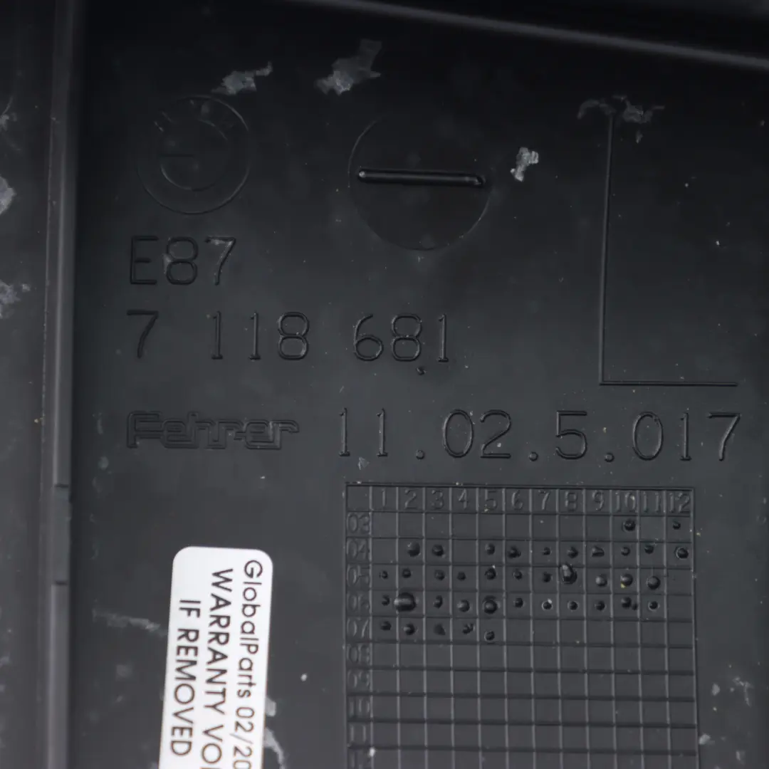Side Finisher Corner Left N/S Black Cloth Fabric to BMW 1 Series E87 LCI Rear Seat with Part number 9170803 BMW 1 Series E87 LCI Rear Seat Side Finisher Corner Left N/S Black Cloth Fabric - SKU 9170803 - Part number 9170803