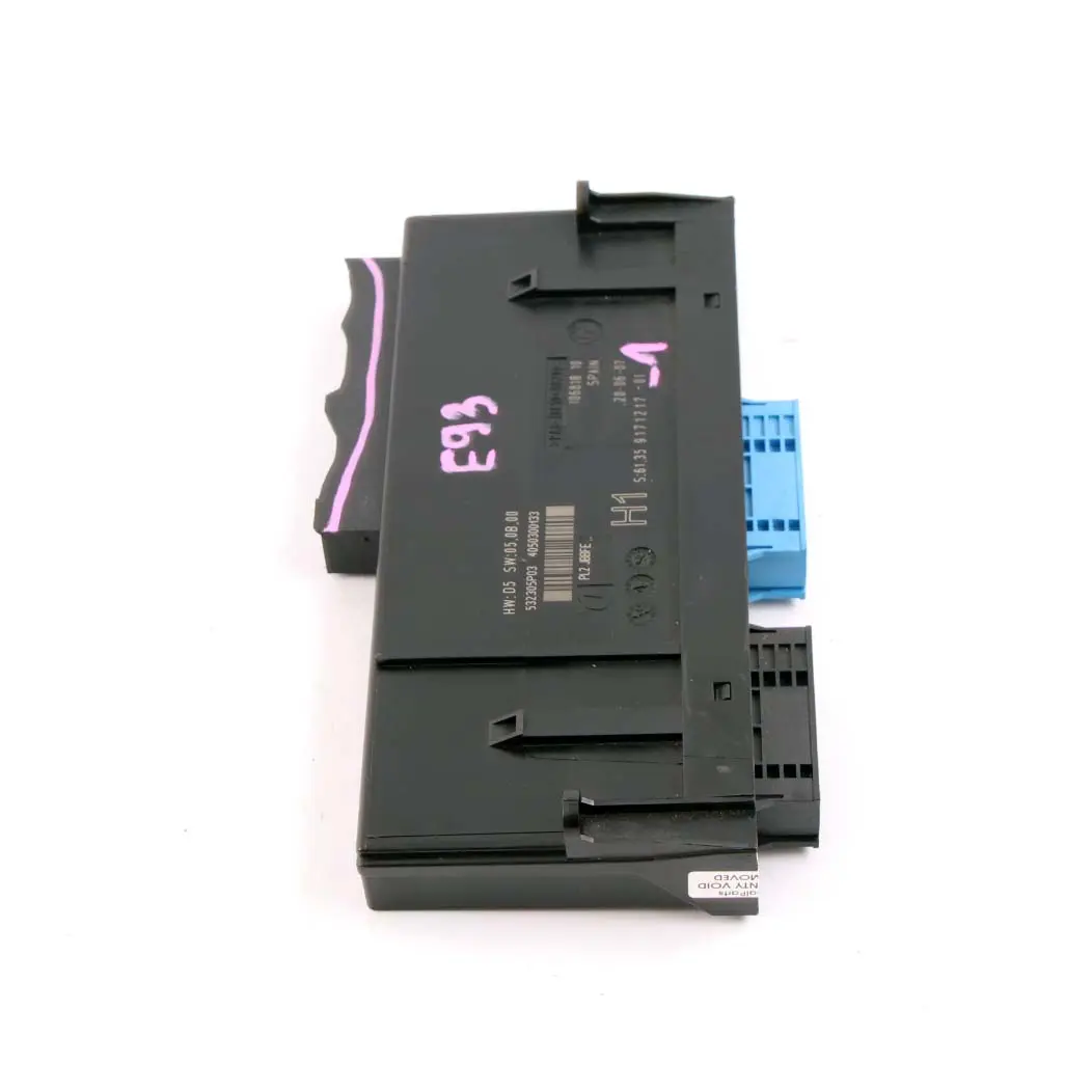 ECU Body Control Module H1 PL2 JBBFE Junction Box to BMW E93 with Part number 9171217 BMW E93 ECU Body Control Module H1 PL2 JBBFE Junction Box - SKU 9171217-1 - Part number 9171217