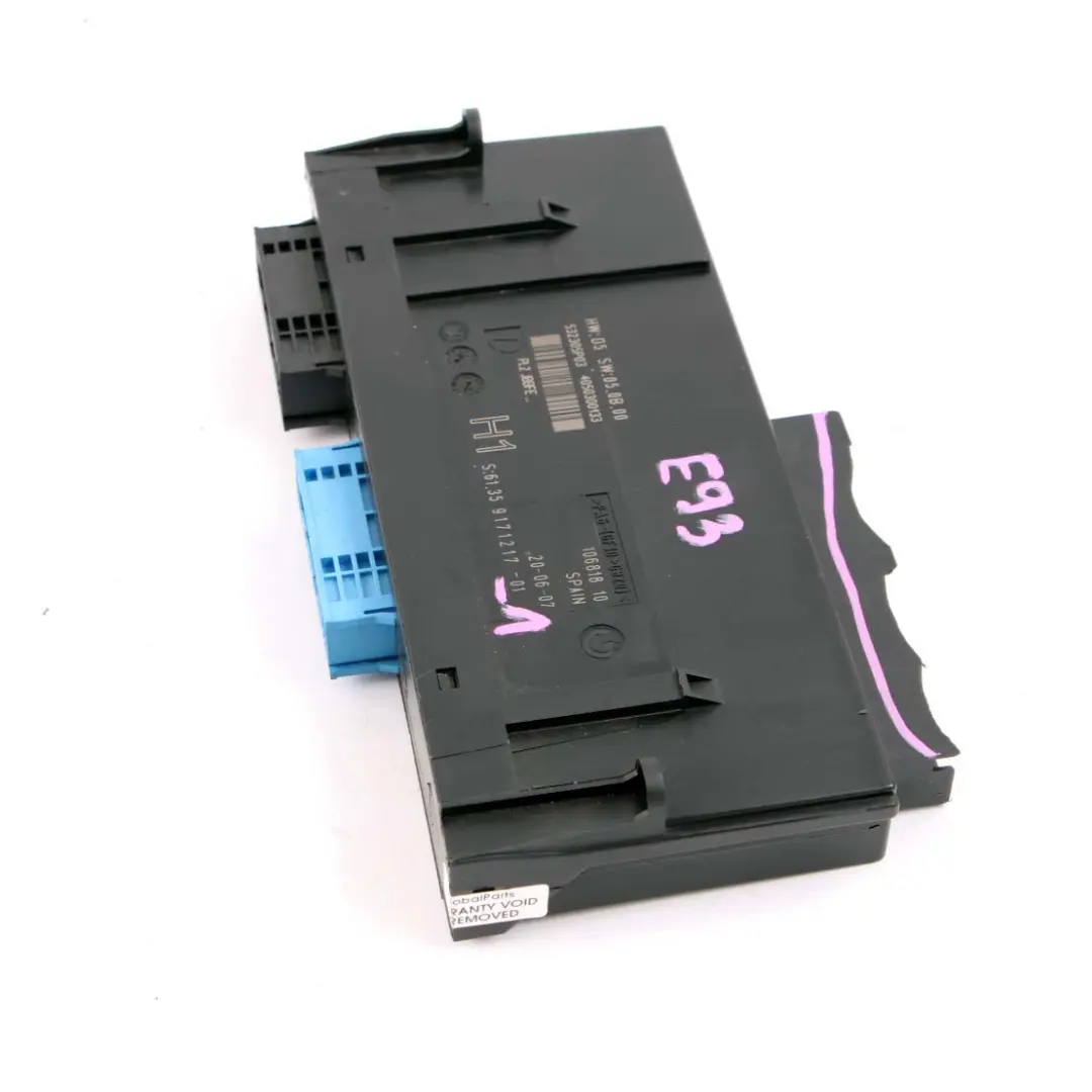 ECU Body Control Module H1 PL2 JBBFE Junction Box to BMW E93 with Part number 9171217 BMW E93 ECU Body Control Module H1 PL2 JBBFE Junction Box - SKU 9171217-1 - Part number 9171217