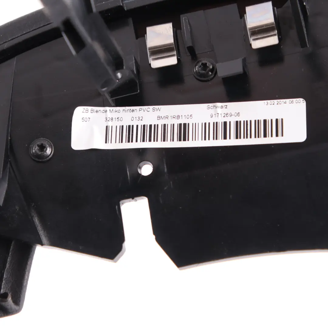 Hintere Mittelkonsole Rahmen Abdeckung Lagerung Schwarz für BMW F01 F02 F03 mit Teilenummer 9171269 BMW F01 F02 F03 Hintere Mittelkonsole Rahmen Abdeckung Lagerung Schwarz - SKU 9171269 - Teilenummer 9171269