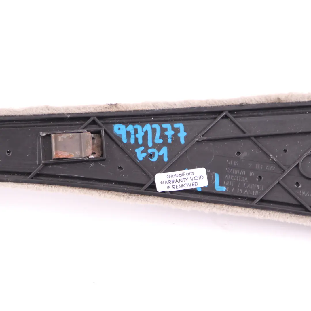 Centre Console Trim Cover Front Left N/S Panel Everest Grey 9113671 to BMW F01 F02 with Part number 9171277 BMW F01 F02 Centre Console Trim Cover Front Left N/S Panel Everest Grey 9113671 - SKU 9171277 - Part number 9171277