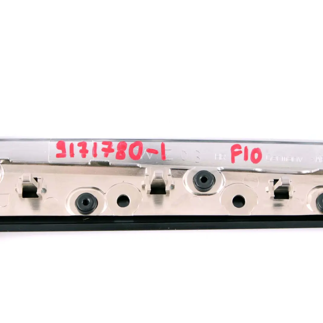 Interni Coperchio Porta Maniglia Striscia Posteriore Destra Nero per BMW F10 F11 con numero di parte 9171780 BMW F10 F11 Interni Coperchio Porta Maniglia Striscia Posteriore Destra Nero - SKU 9171780-1 - Numero di parte 9171780