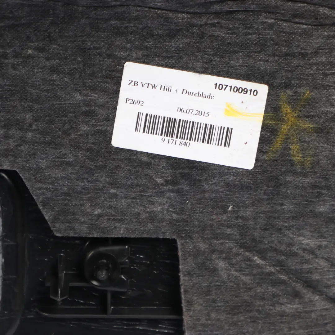 BMW Z4 E89 Rear Bulkhead Panel Interior Trim Trunk Boot Partition Black - SKU 9171840 - Part number 9171840