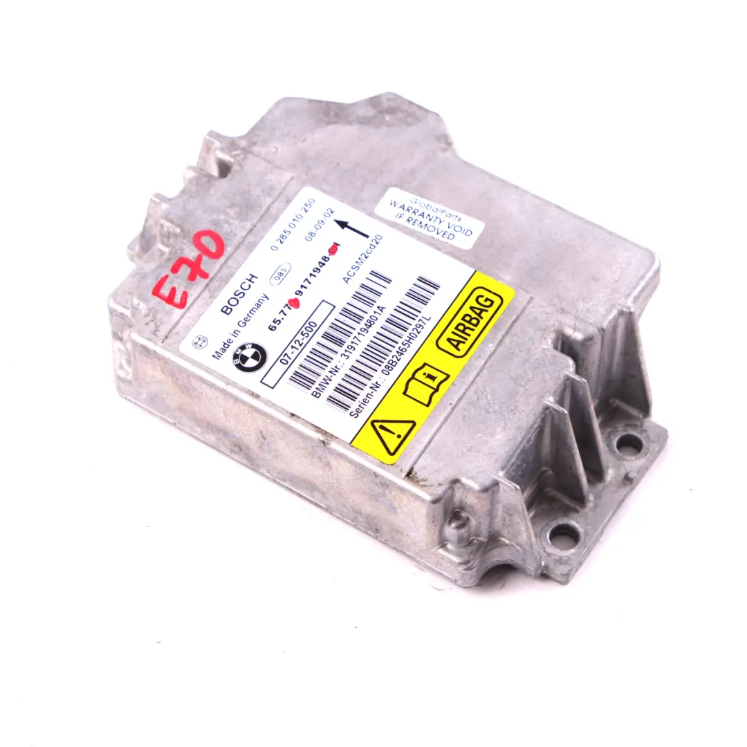 BMW X5 X6 E70 E71 Air Module Control ECU Unit Module 0285010250 - SKU 9171948 - Part number 9240083