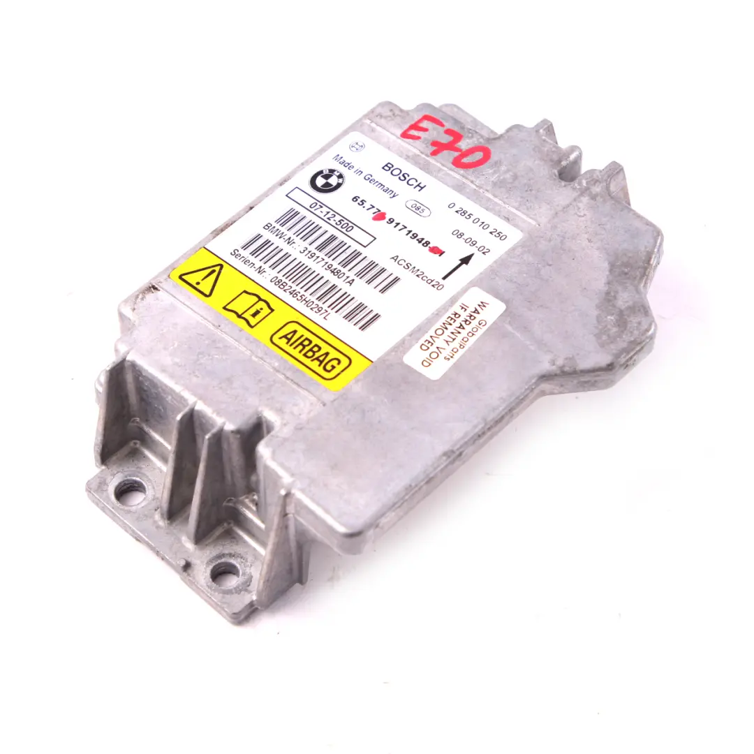 BMW X5 X6 E70 E71 Air Module Control ECU Unit Module 0285010250 - SKU 9171948 - Part number 9240083