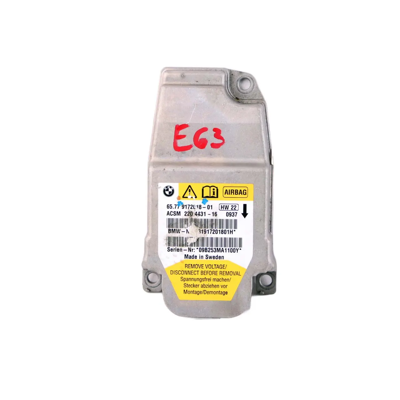 BMW E60 E61 E63 E85 Air Module Control Unit Module ECU ACSM 9172018