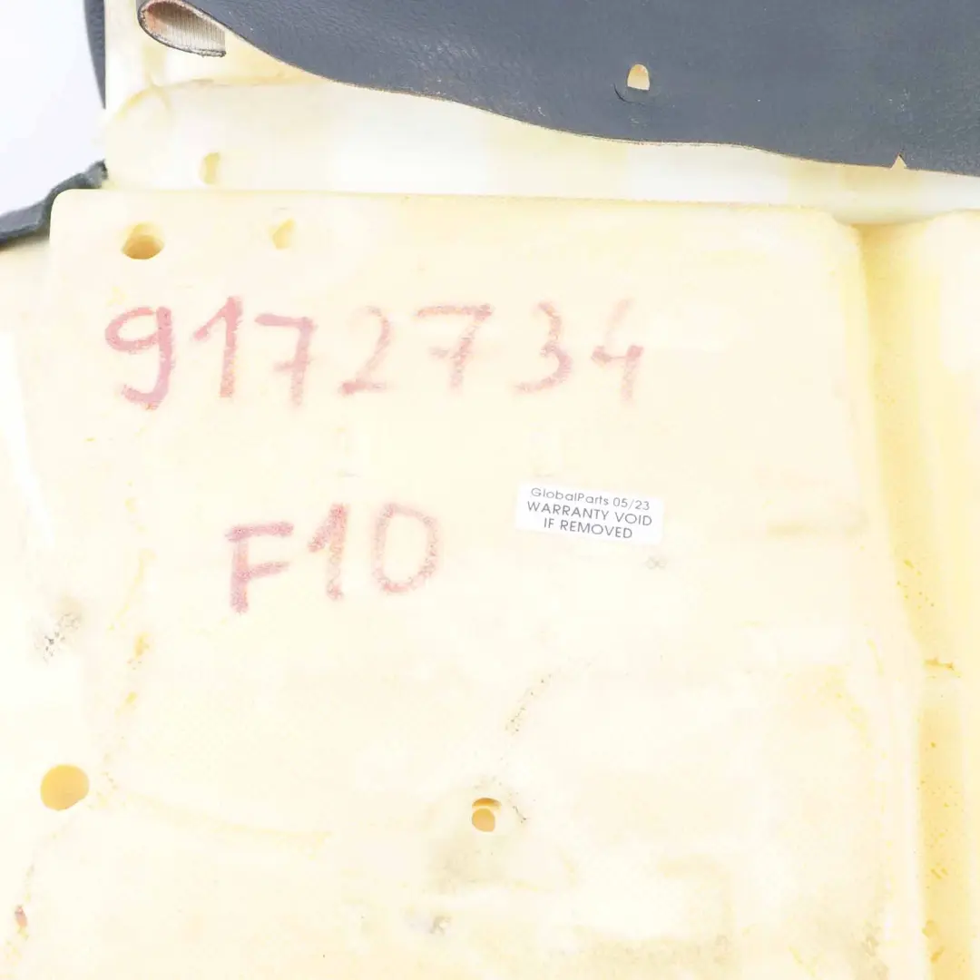 Front Left Right N/O/S Sport Seat Covering Black Leather to Seat Cover BMW F07 F10 with Part number 9172734 Seat Cover BMW F07 F10 Front Left Right N/O/S Sport Seat Covering Black Leather - SKU 9172734 - Part number 9172734