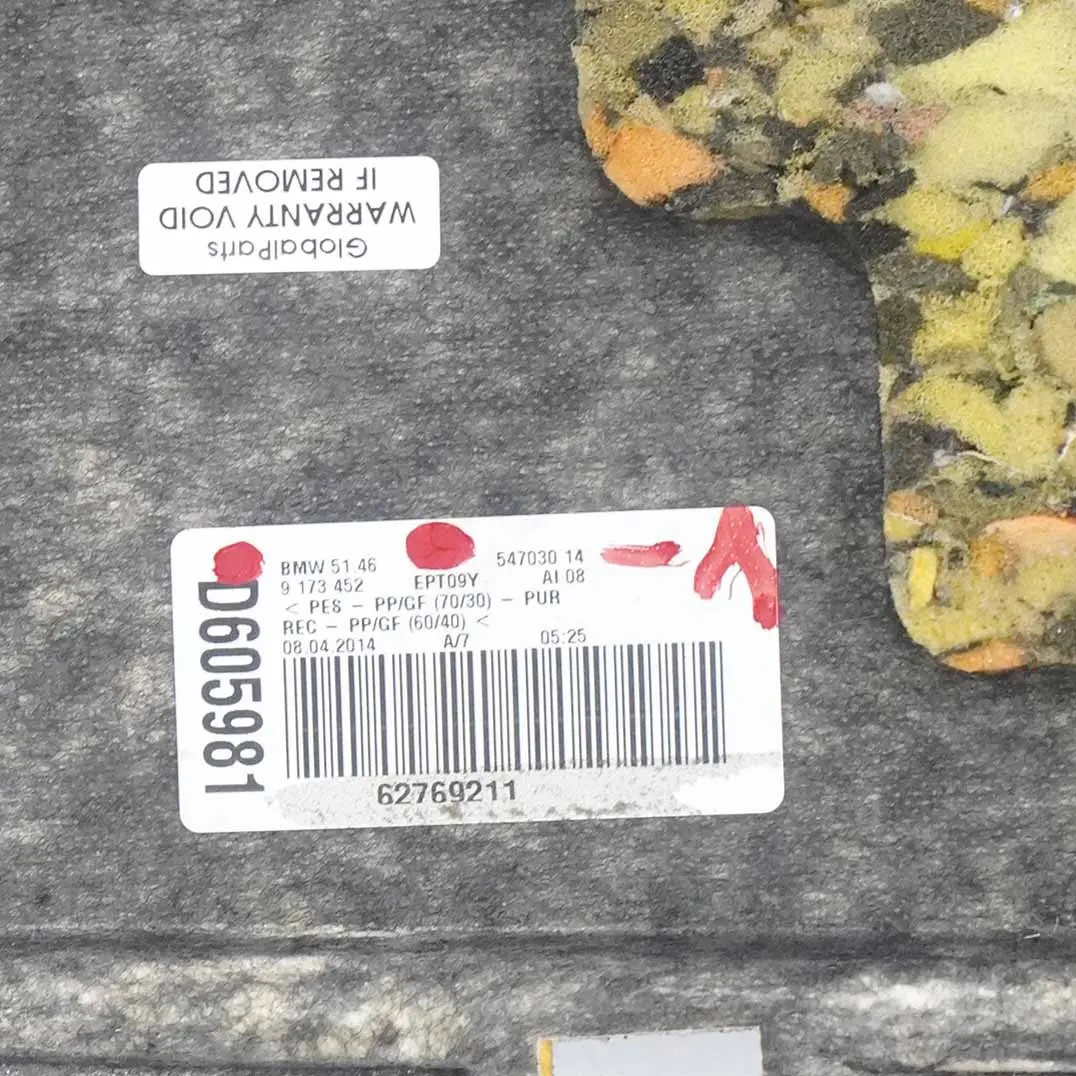 Półka Bagażnika Tylna Czarna do BMW F10 o numerze 9173452 BMW F10 Półka Bagażnika Tylna Czarna - SKU 9173452-1 - Numer Części 9173452