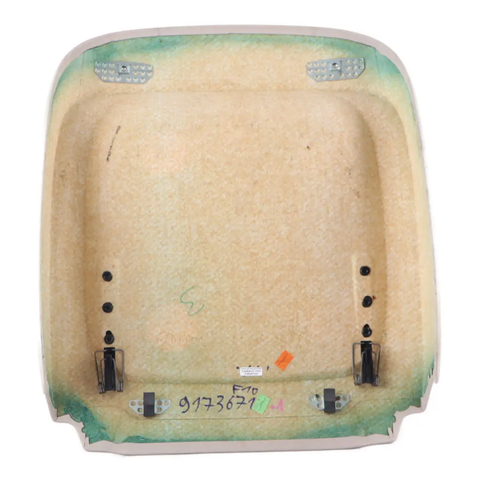 Backrest Cover BMW F01 F07 F10 Front Seat Rear Trim Panel Oyster to with Part number 9173671 Backrest Cover BMW F01 F07 F10 Front Seat Rear Trim Panel Oyster - SKU 9173671-1 - Part number 9173671