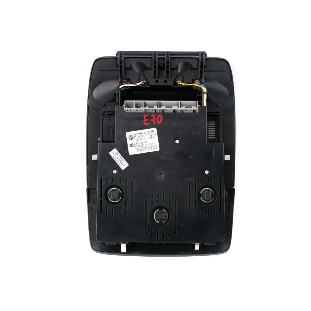 BMW X5 X6 E70 E71 Roof Light Switch Unit Button Black - SKU 9173793 - Part number 9173793