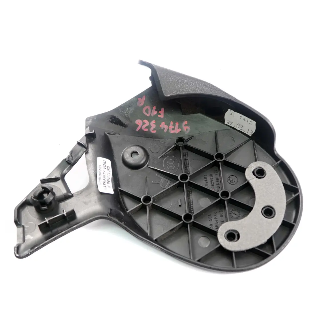 Osłona Fotela Prawa Przód 6981774 do BMW F01 F10 o numerze 9174326 BMW F01 F10 Osłona Fotela Prawa Przód 6981774 - SKU 9174326 - Numer Części 9174326