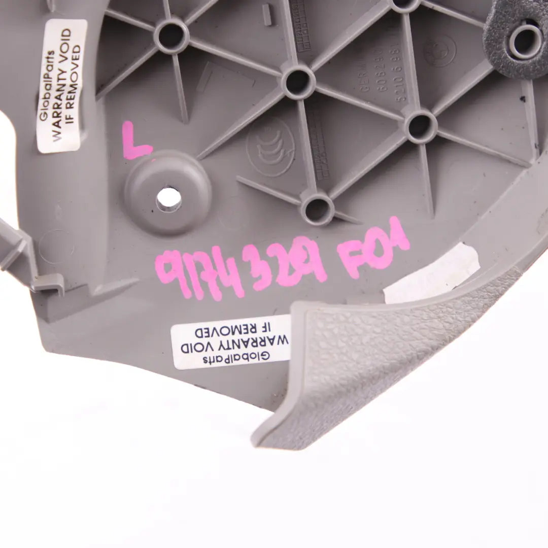 Front Seat Cover BMW F01 F10 F11 Inner Covering Trim Left Everest Grey 6981773 to with Part number 9174329 Front Seat Cover BMW F01 F10 F11 Inner Covering Trim Left Everest Grey 6981773 - SKU 9174329 - Part number 9174329