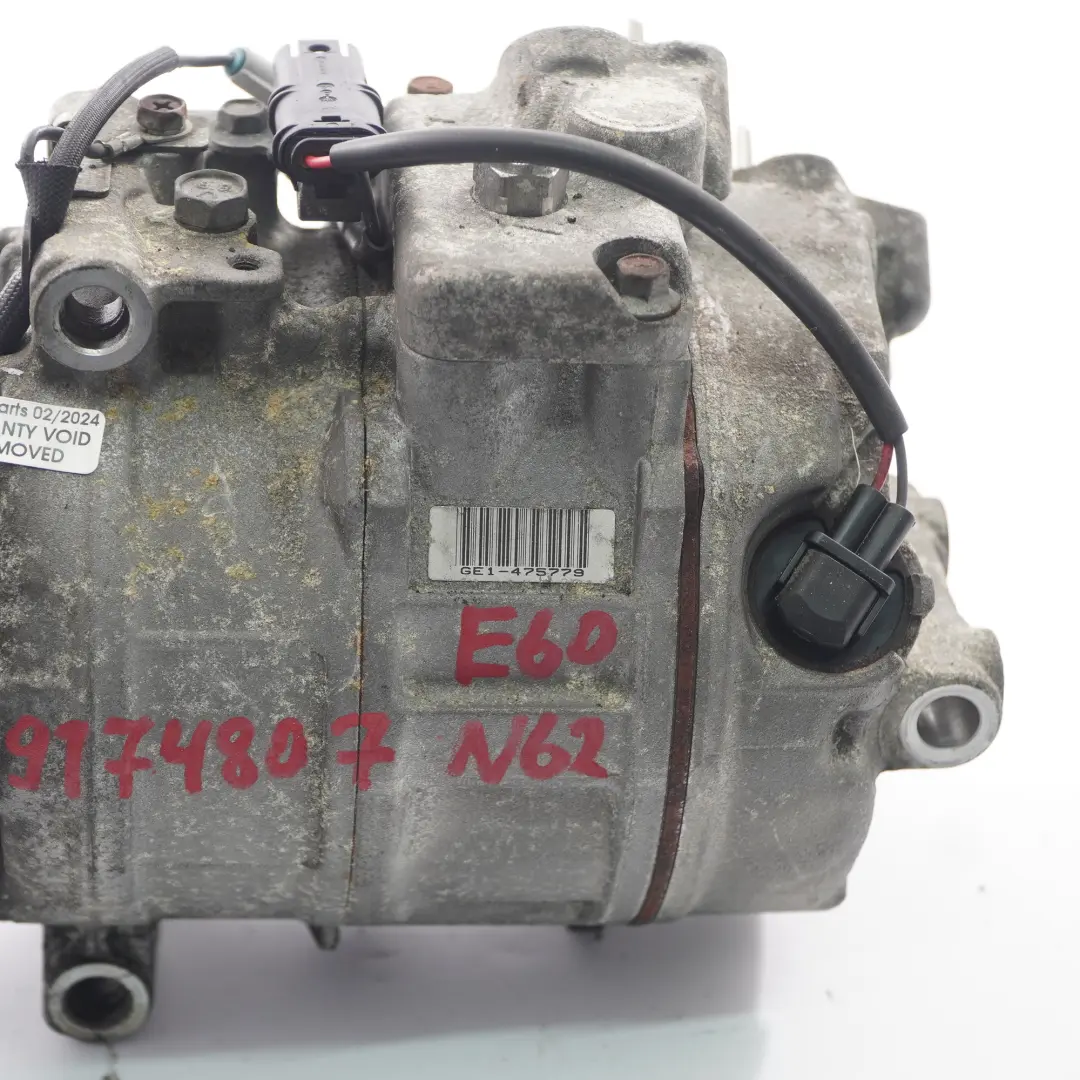 N62N Sprężarka Klimatyzacji Kompresor A/C do BMW E60 E61 E64 LCI o numerze 9174807 BMW E60 E61 E64 LCI N62N Sprężarka Klimatyzacji Kompresor A/C - SKU 9174807 - Numer Części 9174807