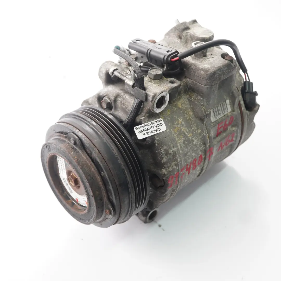 N62N Sprężarka Klimatyzacji Kompresor A/C do BMW E60 E61 E64 LCI o numerze 9174807 BMW E60 E61 E64 LCI N62N Sprężarka Klimatyzacji Kompresor A/C - SKU 9174807 - Numer Części 9174807
