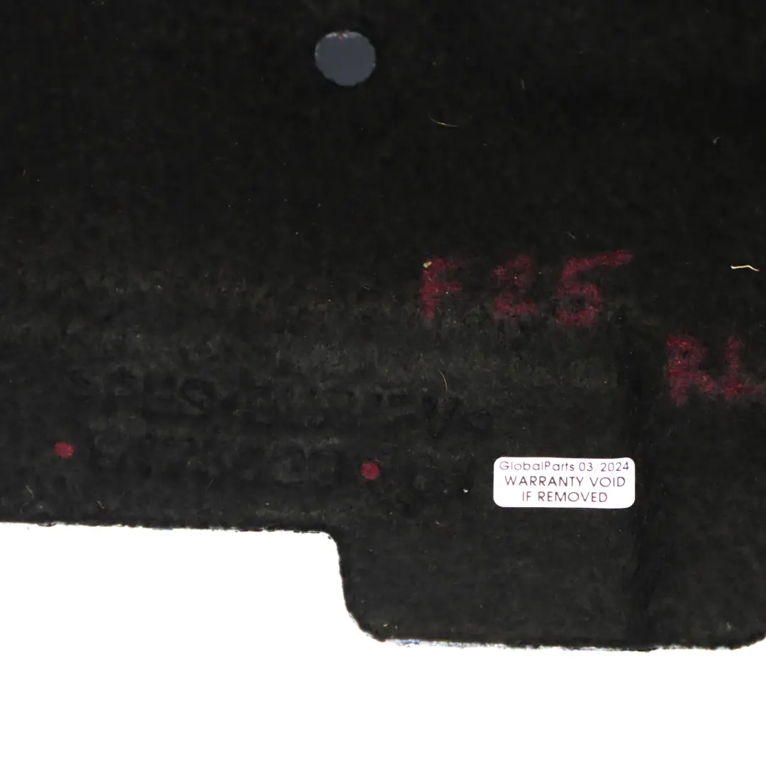  Aislamiento Acústico BMW X3 F25 X4 F26 Panel Rueda Trasero Izquierdo - SKU 9175029 - Número de pieza 9175029