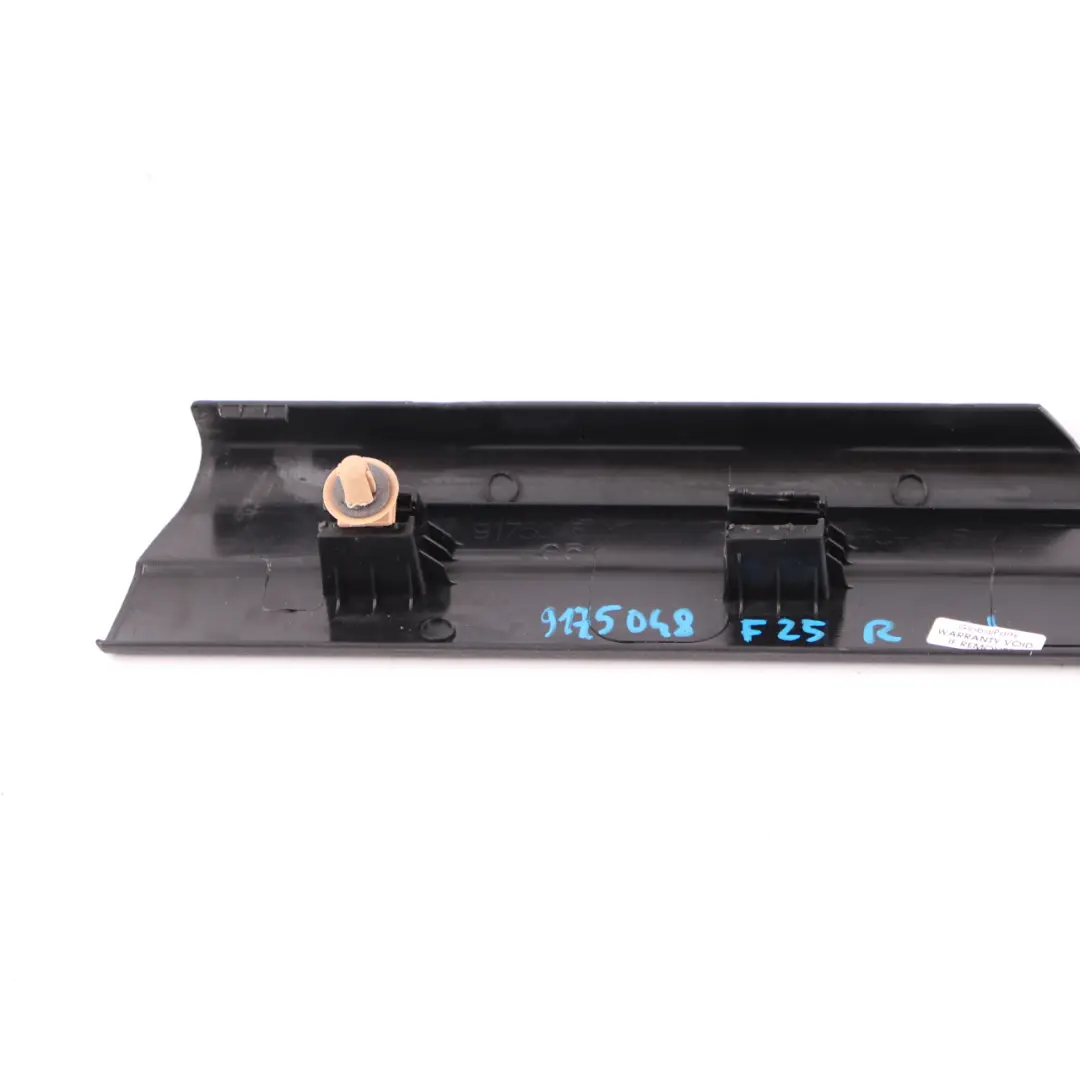 BMW F25 Pannello rivestimento soglia della porta anteriore destra nero - SKU 9175048 - Numero di parte 9175048