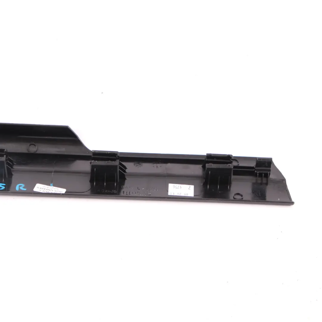 BMW F25 Tapa de umbral de puerta panel de ajuste frontal derecho Negro - SKU 9175048 - Número de pieza 9175048