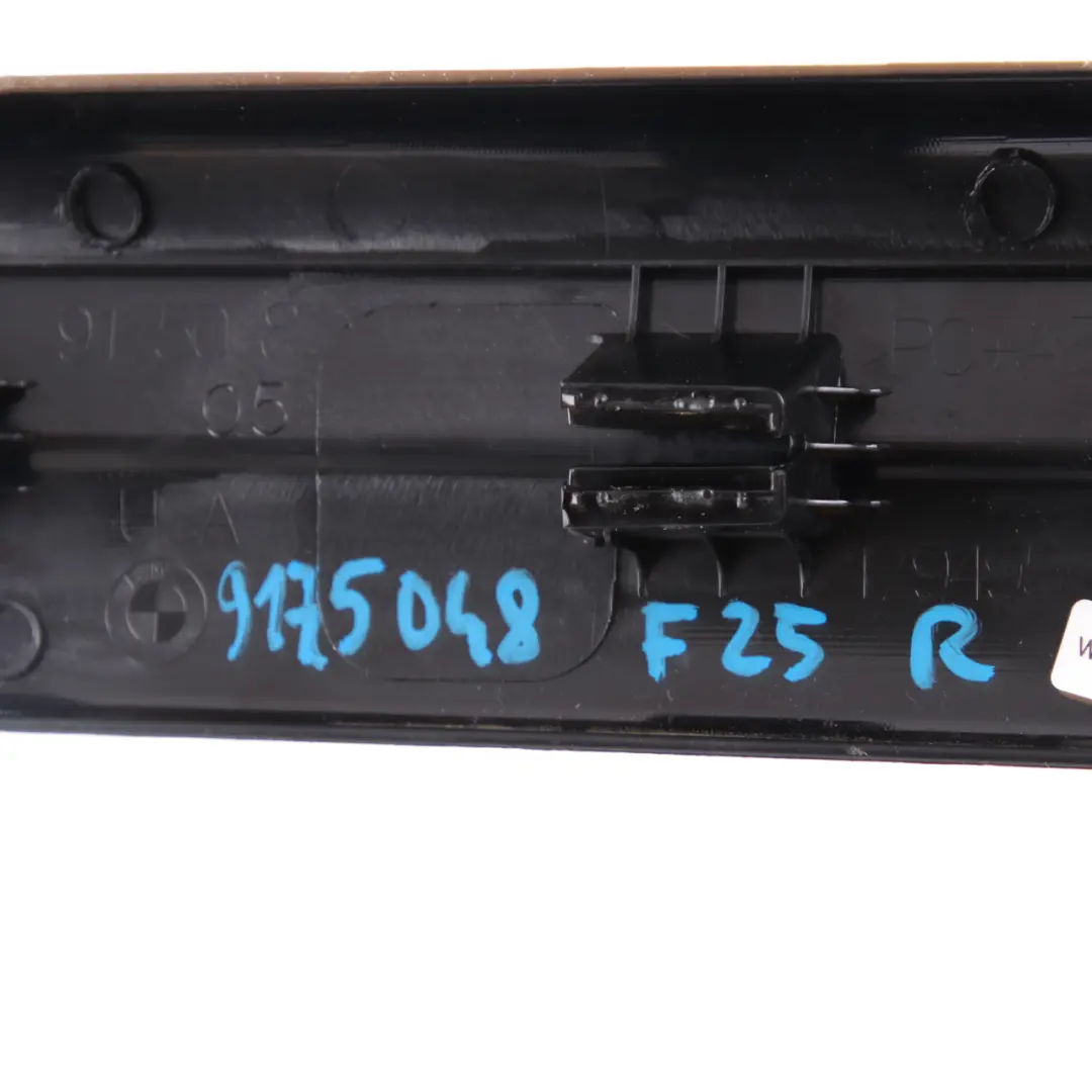 BMW F25 Pannello rivestimento soglia della porta anteriore destra nero - SKU 9175048 - Numero di parte 9175048