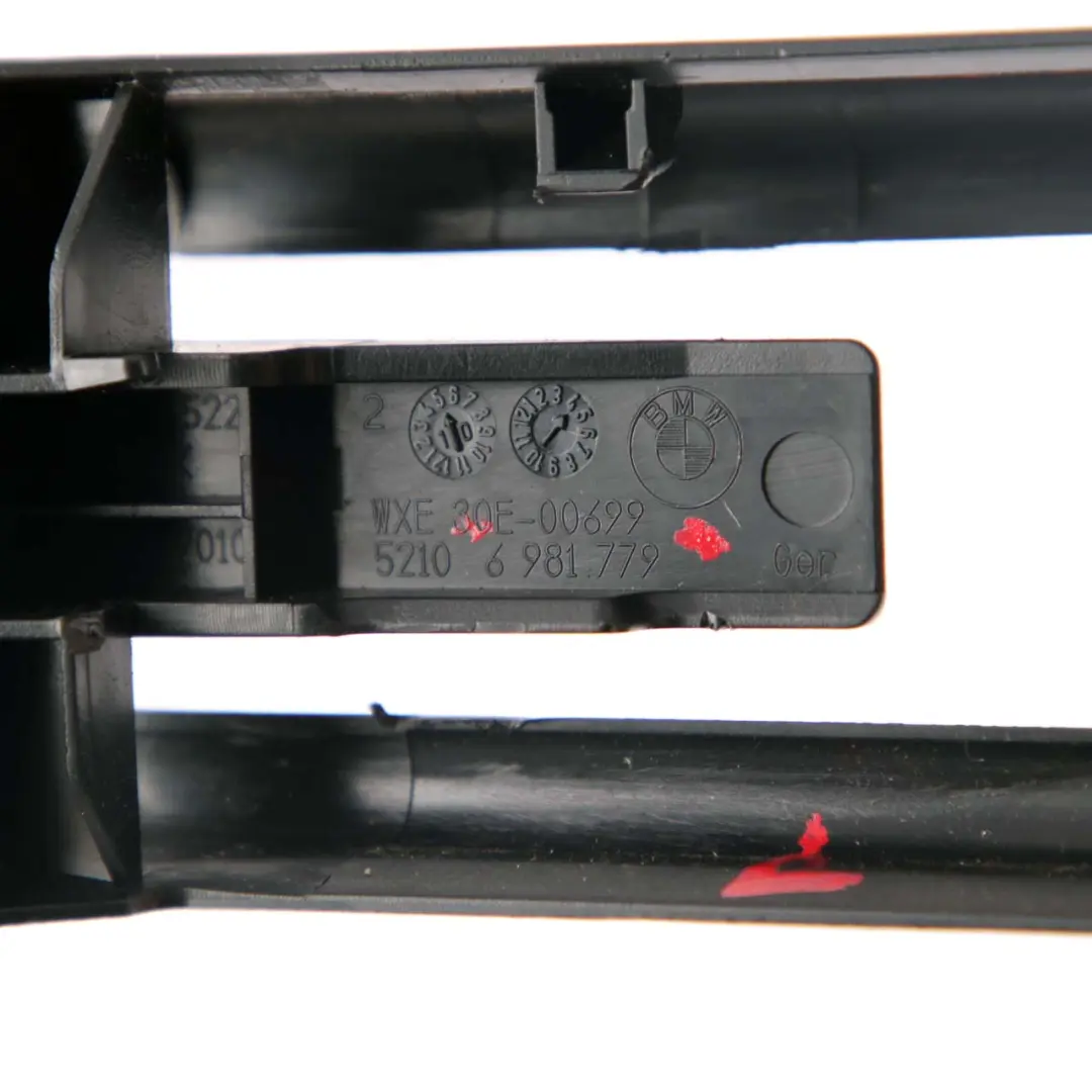 BMW F01 F07 GT F10 F11 Vorne Links Sitzschiene Trim Cover Panel Schwarz 6981779 - SKU 9175063 - Teilenummer 9175063