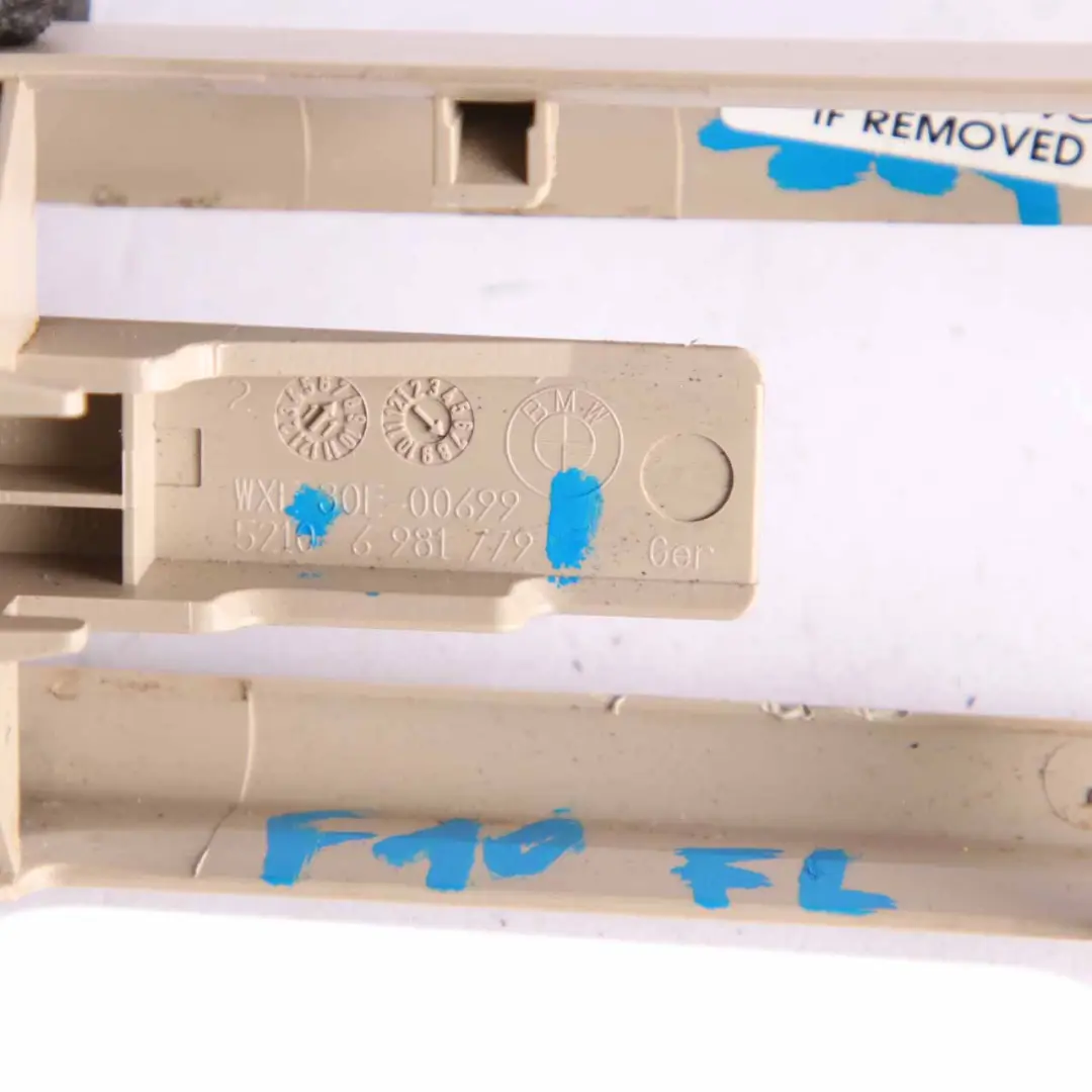 Seat Rail Cover BMW F01 F10 Front Left N/S Seat Rail Trim Panel Beige 6981779 - SKU 9175065 - Part number 9175065